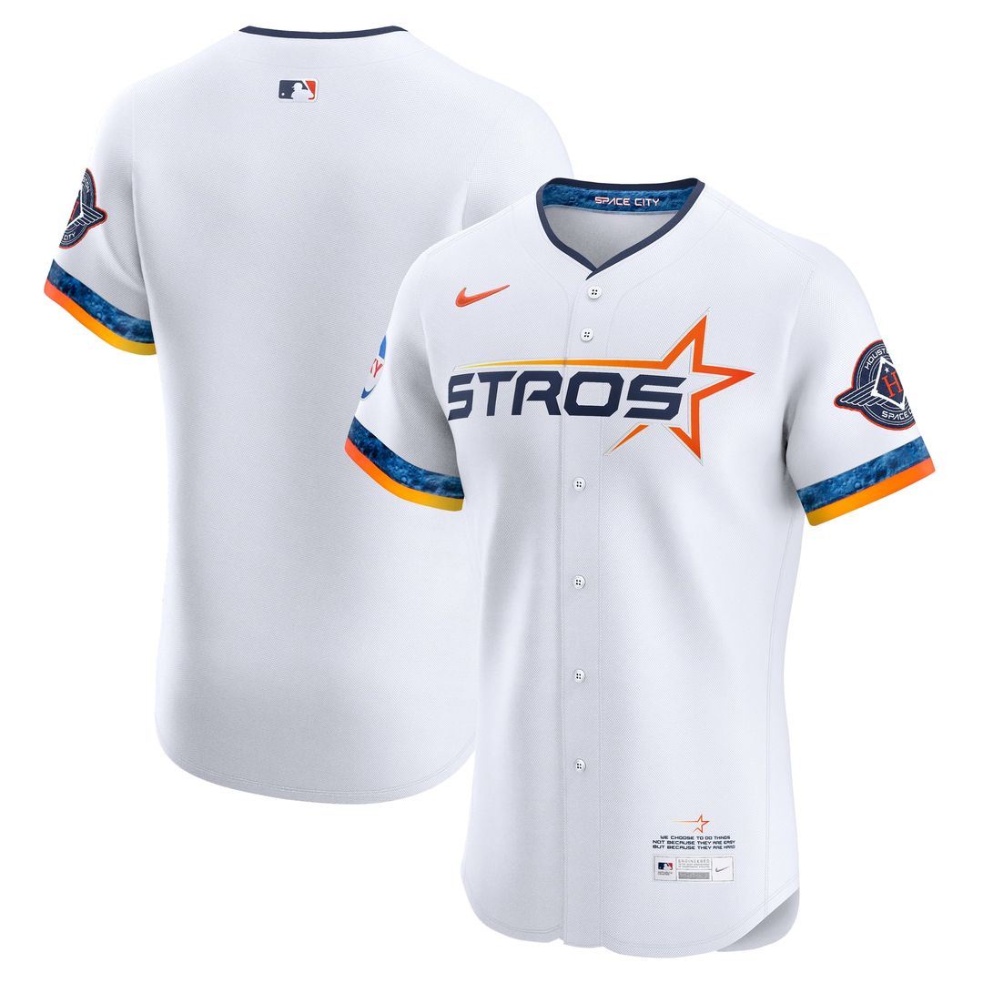 Houston Astros Nike White 2025 City Connect Elite Jersey
