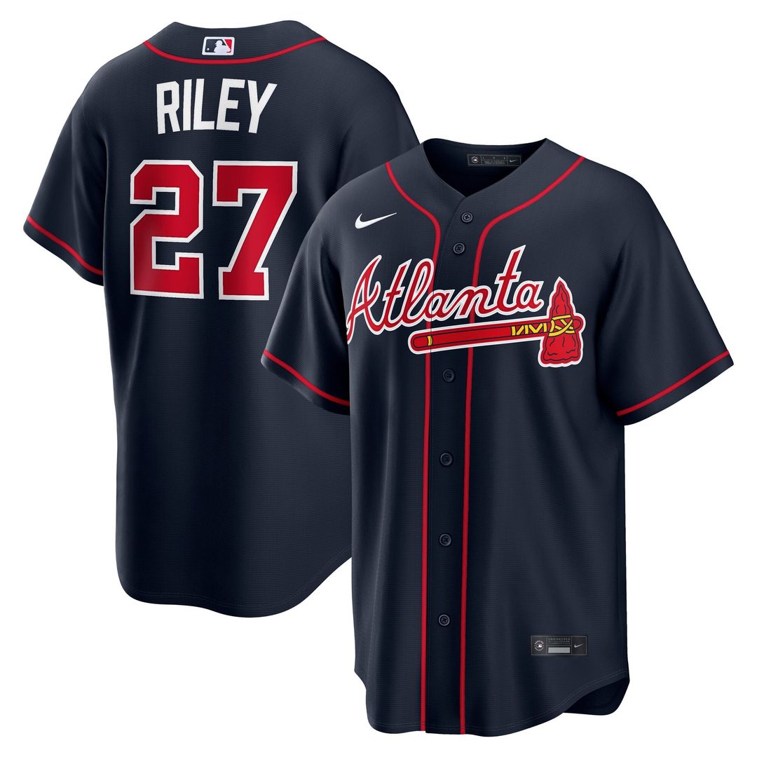 Atlanta Braves Austin Riley Nike White Home Replica Jersey