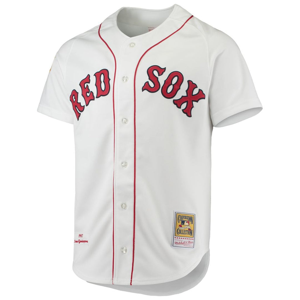 Boston Red Sox Nomar Garciaparra Mitchell & Ness White 1997 Cooperstown Collection Authentic Jersey