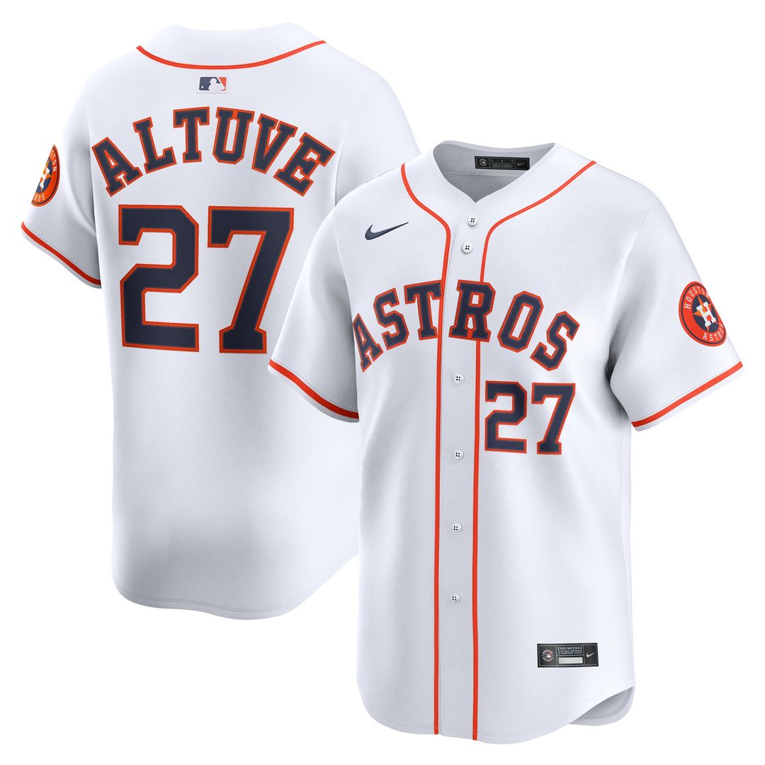 Houston Astros Jose Altuve Nike Gray Road Limited Player Jersey