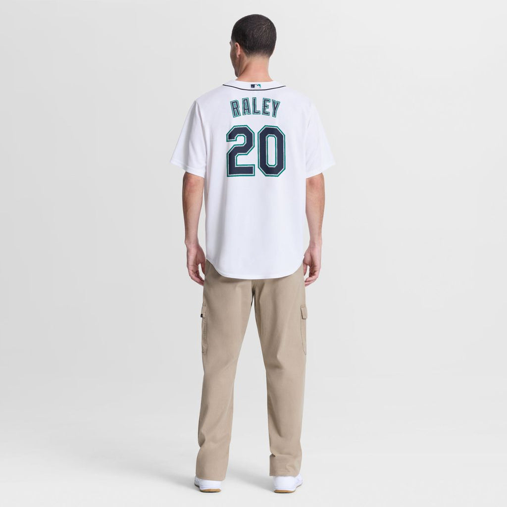 Seattle Mariners Luke Raley Nike White Home Replica Jersey