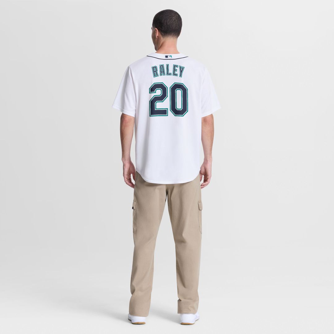 Seattle Mariners Luke Raley Nike White Home Replica Jersey