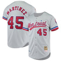 Montreal Expos Pedro Martinez Mitchell & Ness Gray Cooperstown Collection Authentic Jersey