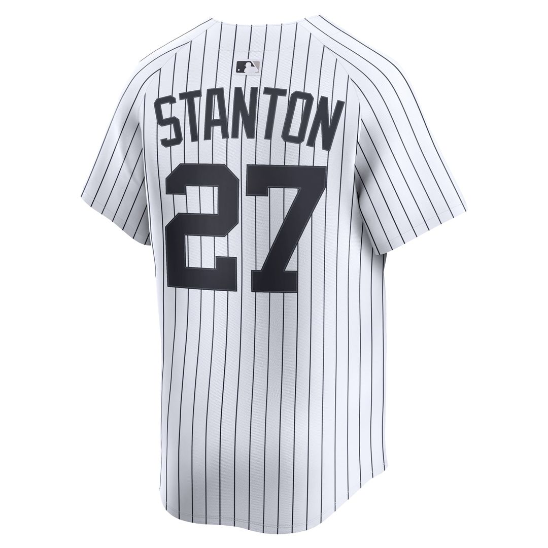 New York Yankees Giancarlo Stanton Nike White Home Limited Player Jersey
