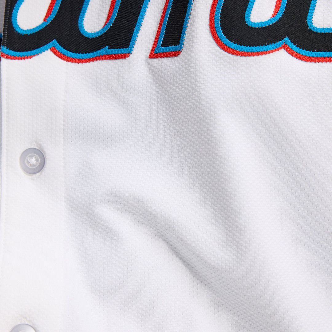 Miami Marlins Nike White Home Elite Jersey