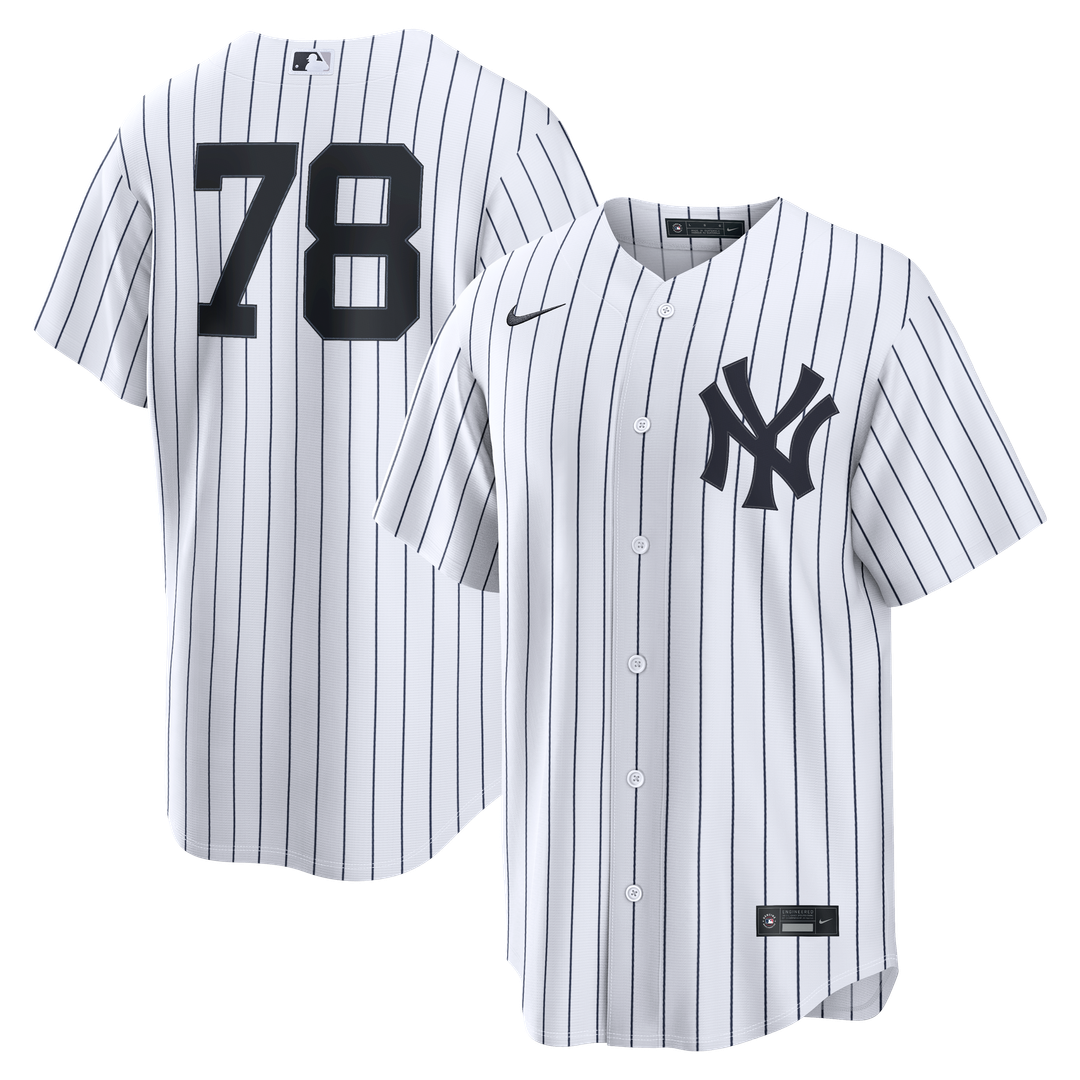 New York Yankees Spencer Jones Nike White Home Replica Jersey
