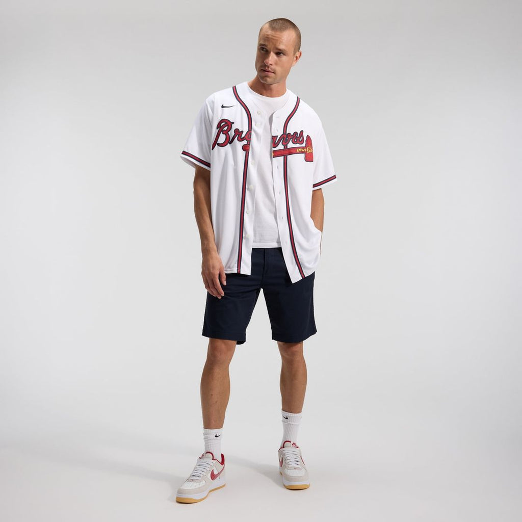 Atlanta Braves Nike White Home Replica Team Jersey