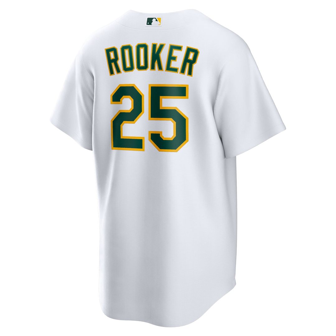 Athletics Brent Rooker Nike White Home Replica Jersey