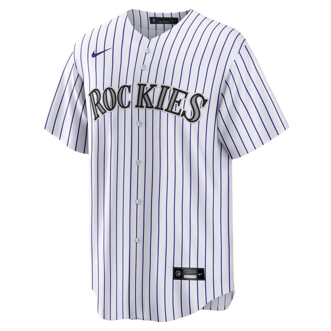 Colorado Rockies Ezequiel Tovar Nike White Home Replica Jersey