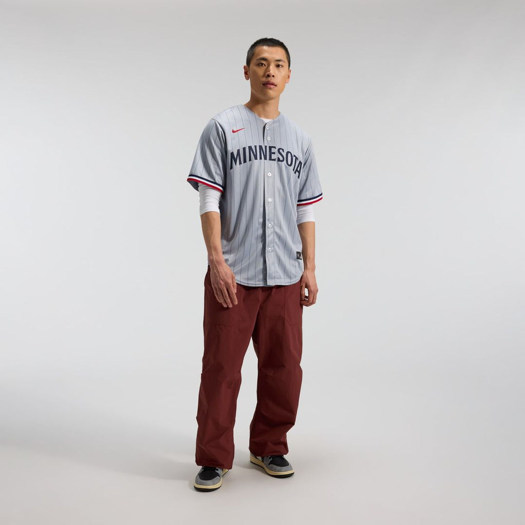 Minnesota Twins Nike Gray Road Replica Team Jersey