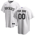 Colorado Rockies Nike White Home Replica Custom Jersey