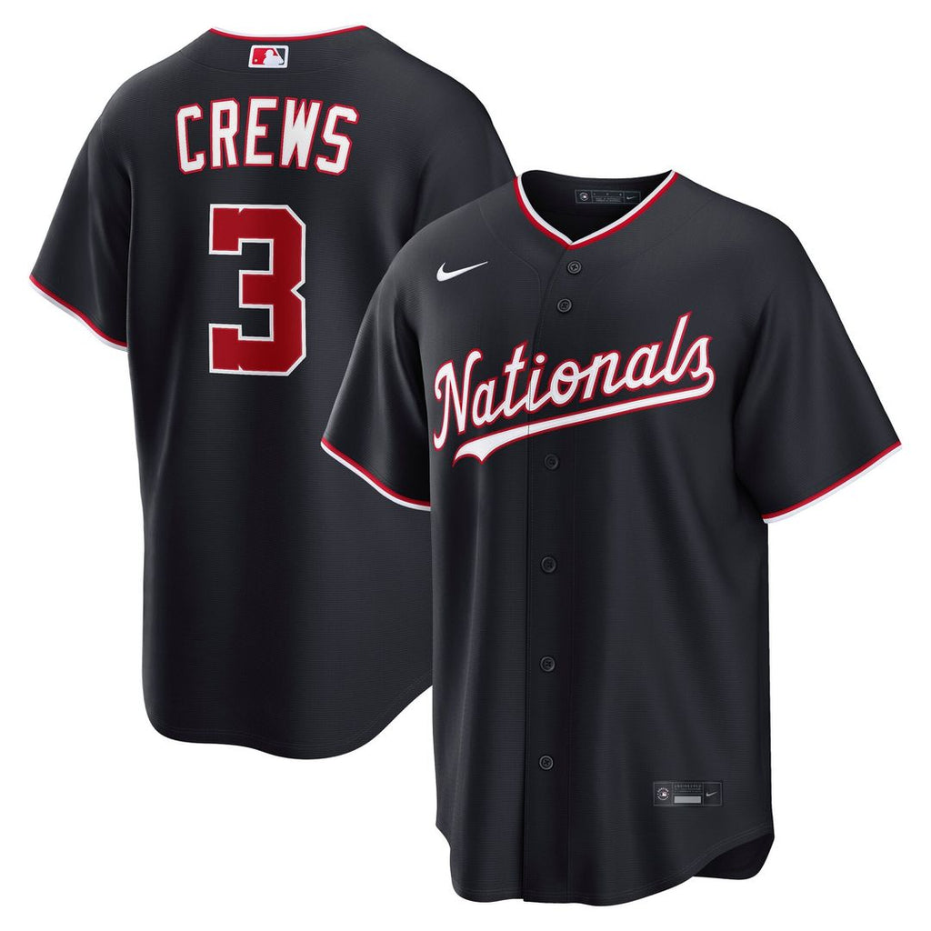 Washington Nationals Dylan Crews Nike Navy Alternate Replica Jersey