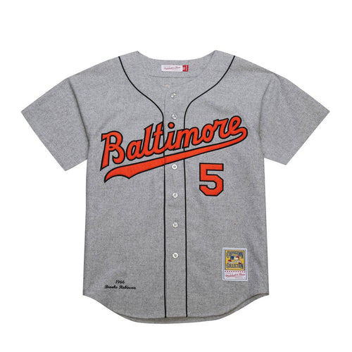 Baltimore Orioles Brooks Robinson Mitchell & Ness Gray Cooperstown Collection 1966 Authentic Jersey