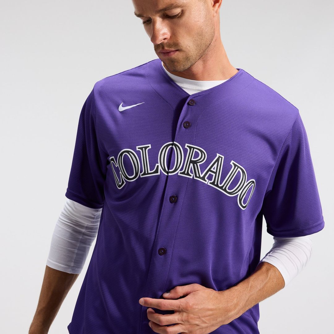 Colorado Rockies Nike Purple Alternate Replica Team Jersey