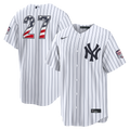 Fourth of July New York Yankees Giancarlo Stanton Nike White USA 250 Stadium Jersey