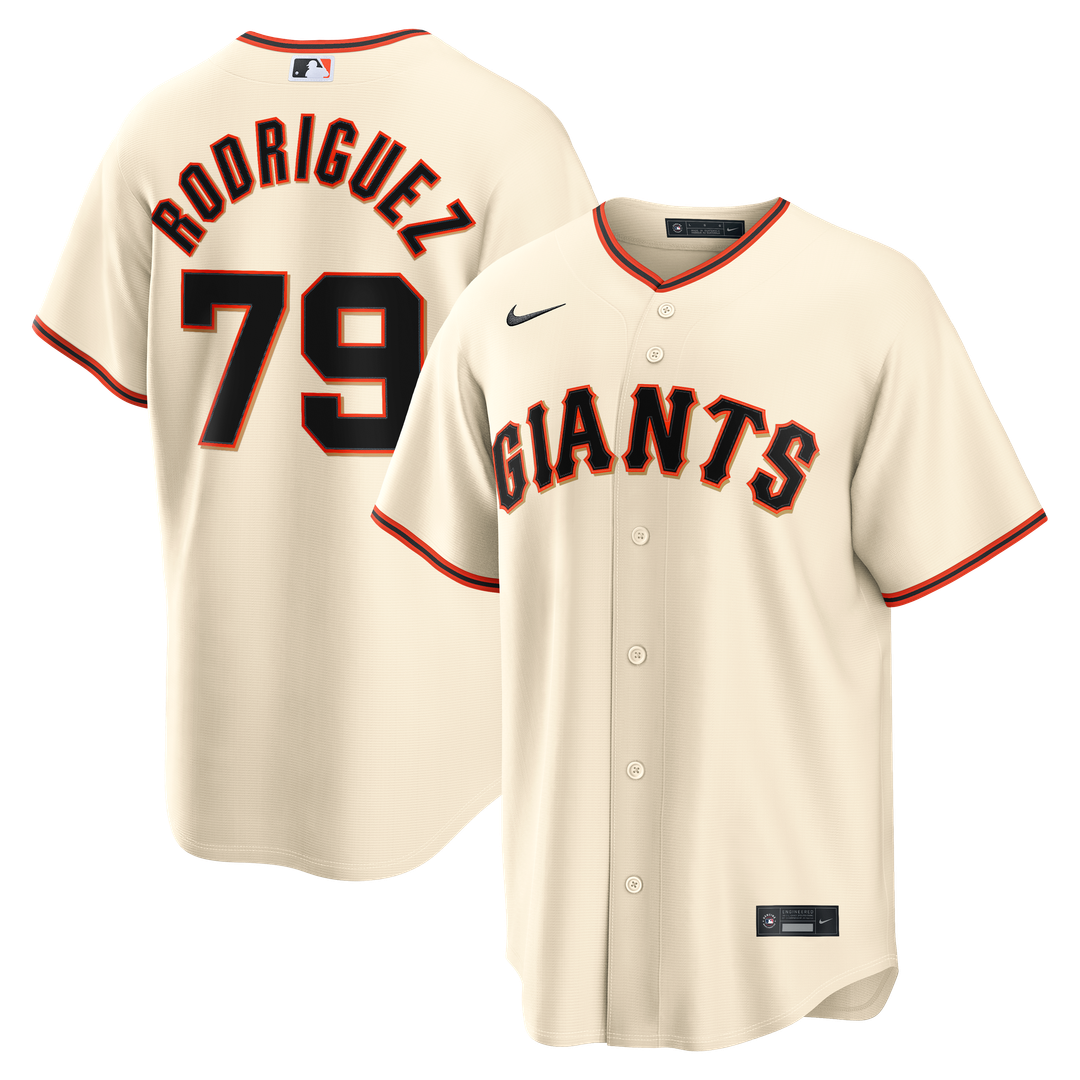 San Francisco Giants Jesus Rodriguez Nike Cream Home Replica Jersey