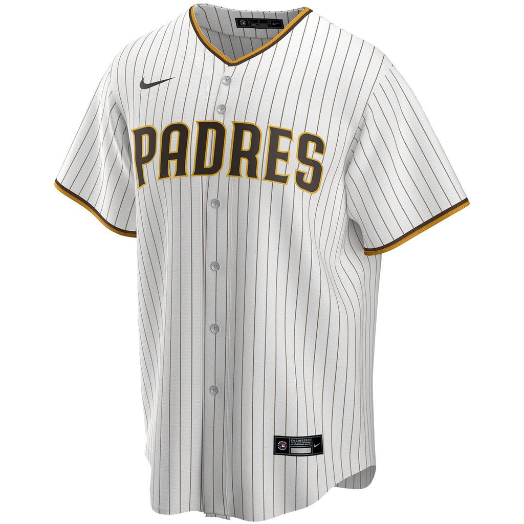 San Diego Padres Nike White Home Replica Custom Jersey