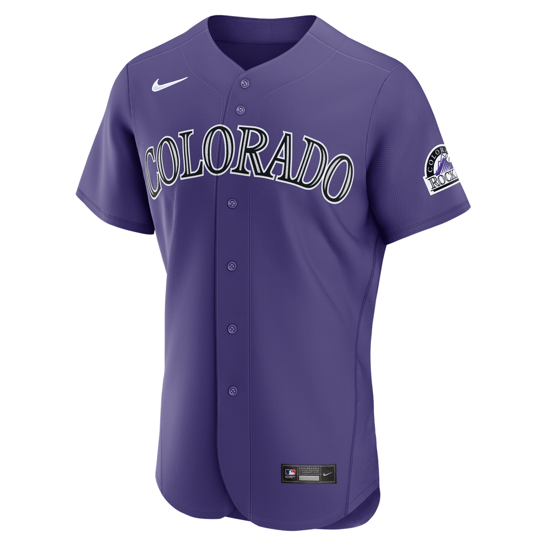Colorado Rockies Nike Purple Alternate Authentic Jersey