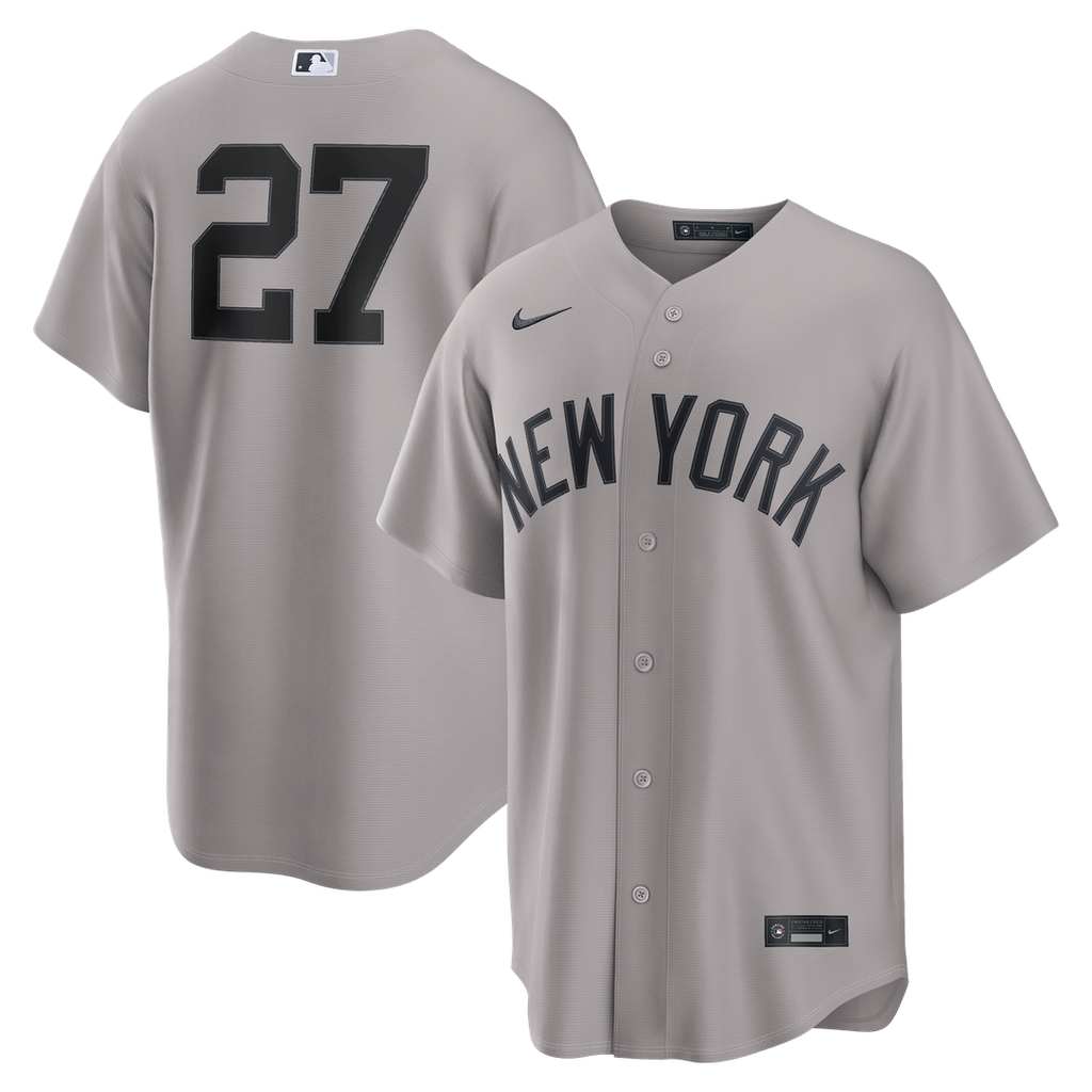 New York Yankees Giancarlo Stanton Nike Gray Road Replica Jersey
