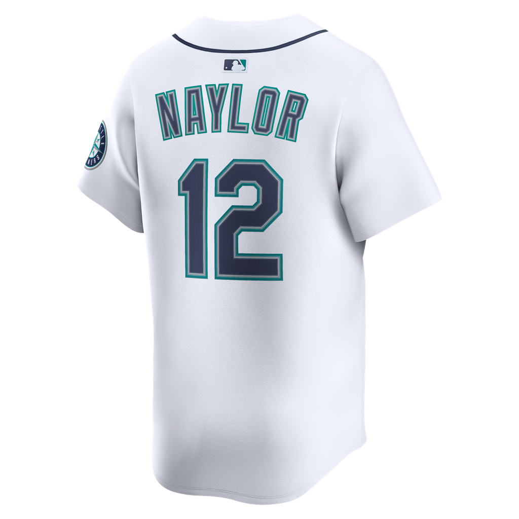 Seattle Mariners Josh Naylor Nike White Home Limited Jersey