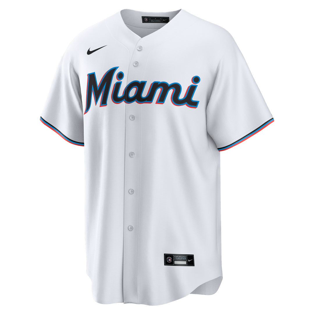 Miami Marlins Griffin Conine Nike White Home Replica Jersey