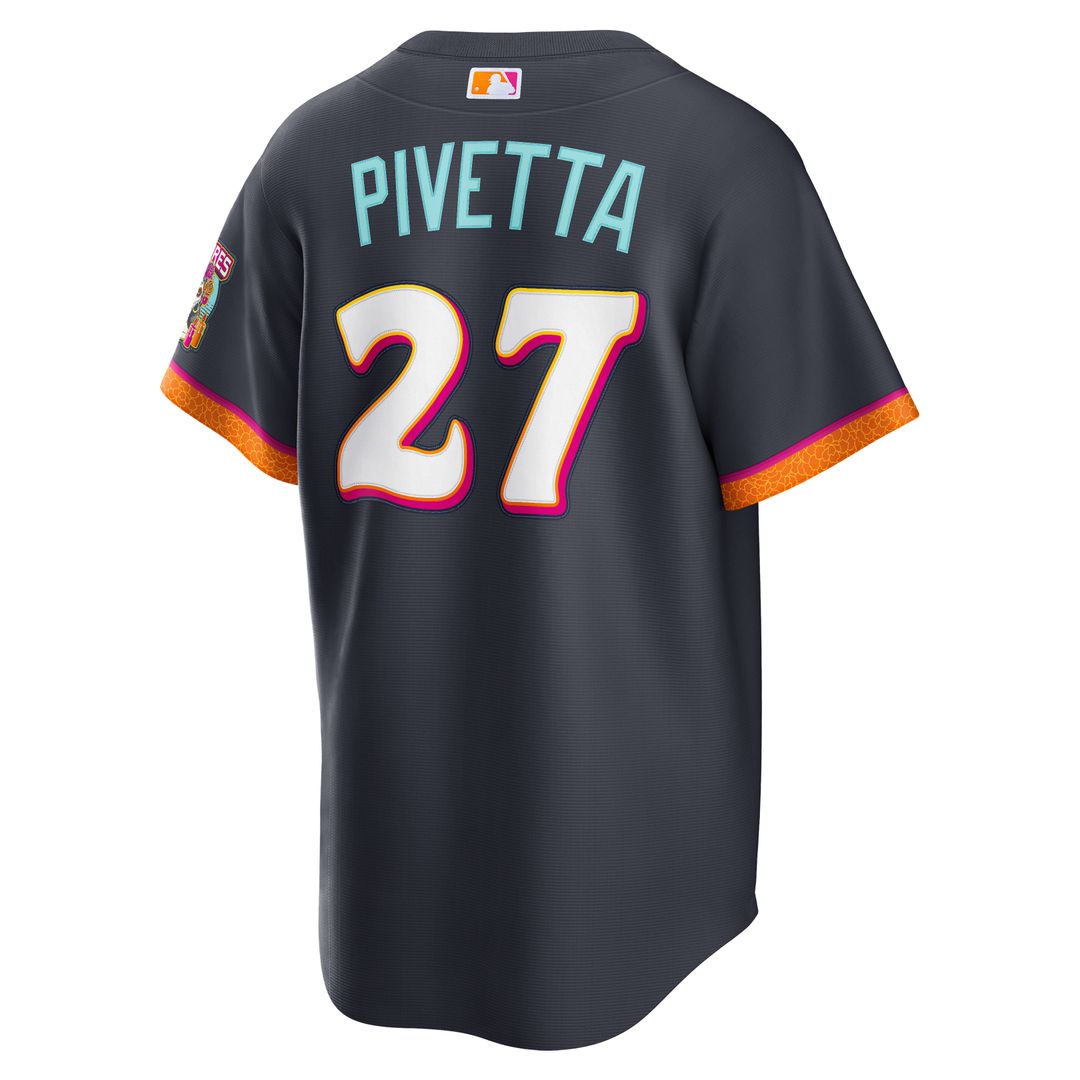 San Diego Padres Nick Pivetta Nike Obsidian 2026 City Connect Stadium Jersey