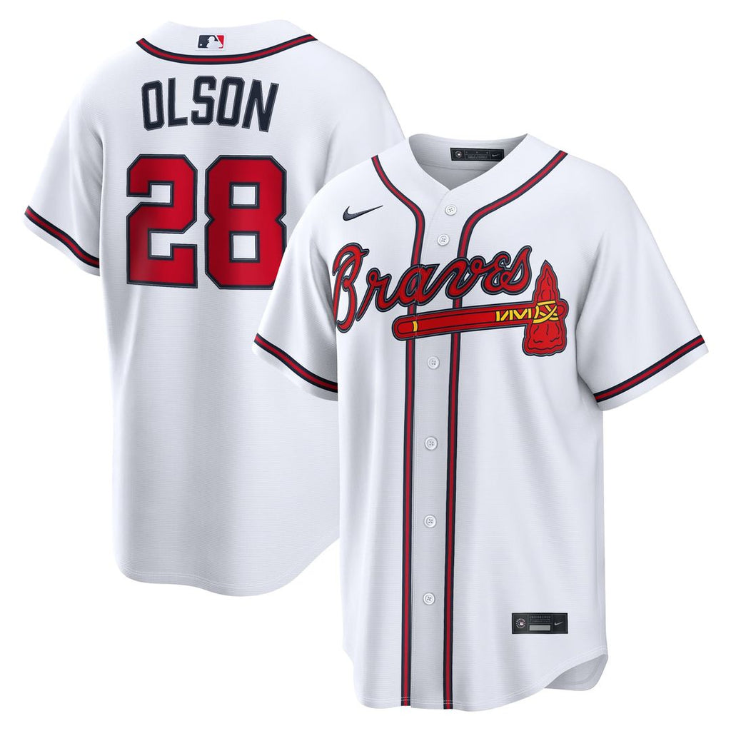 Atlanta Braves Matt Olson Nike White Home Replica Jersey