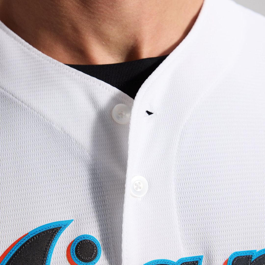 Miami Marlins Nike White Home Replica Team Jersey