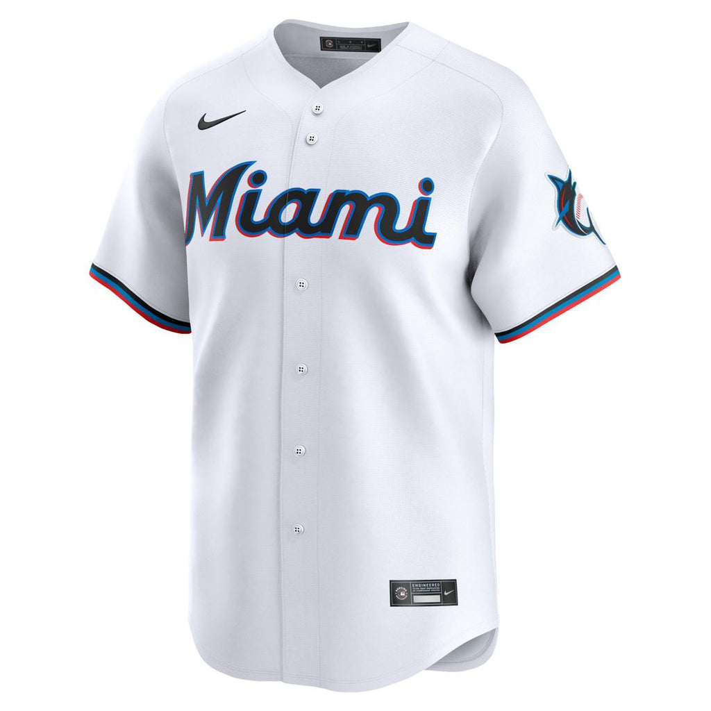 Miami Marlins Sandy Alcantara Nike White Home Limited Player Jersey
