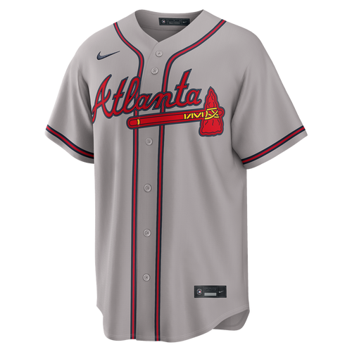 Atlanta Braves Ronald Acuña Jr. Nike Gray Road Replica Jersey