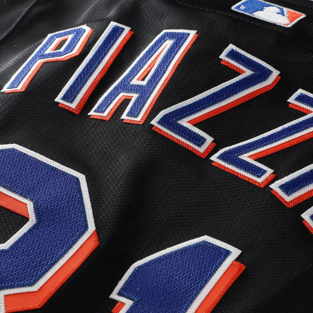 New York Mets Mike Piazza Mitchell & Ness Black Cooperstown Collection 2000 Batting Practice Jersey