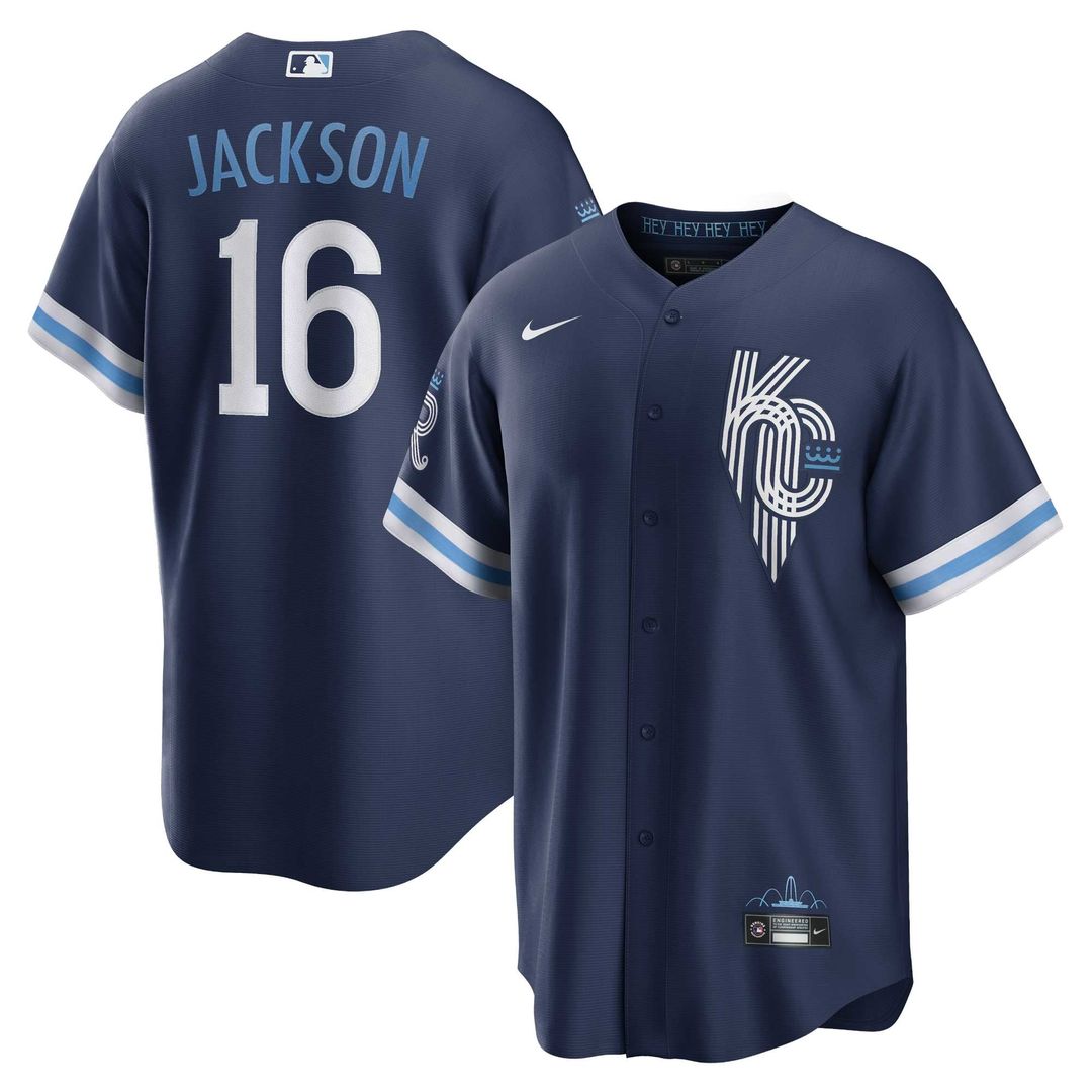Kansas City Royals Bo Jackson Nike Navy City Connect Replica Player Jersey