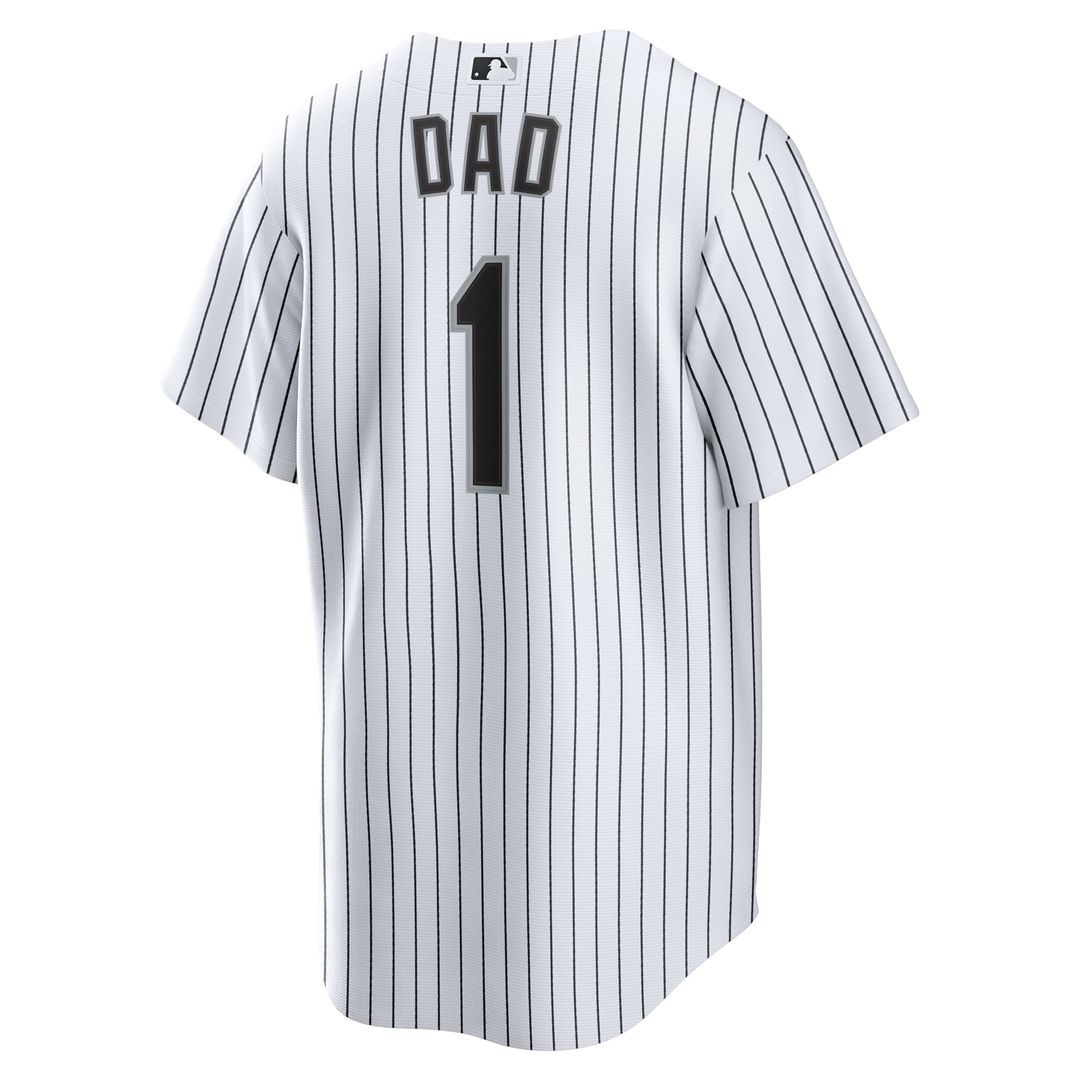 Chicago White Sox Nike White #1 Dad Home Replica Jersey
