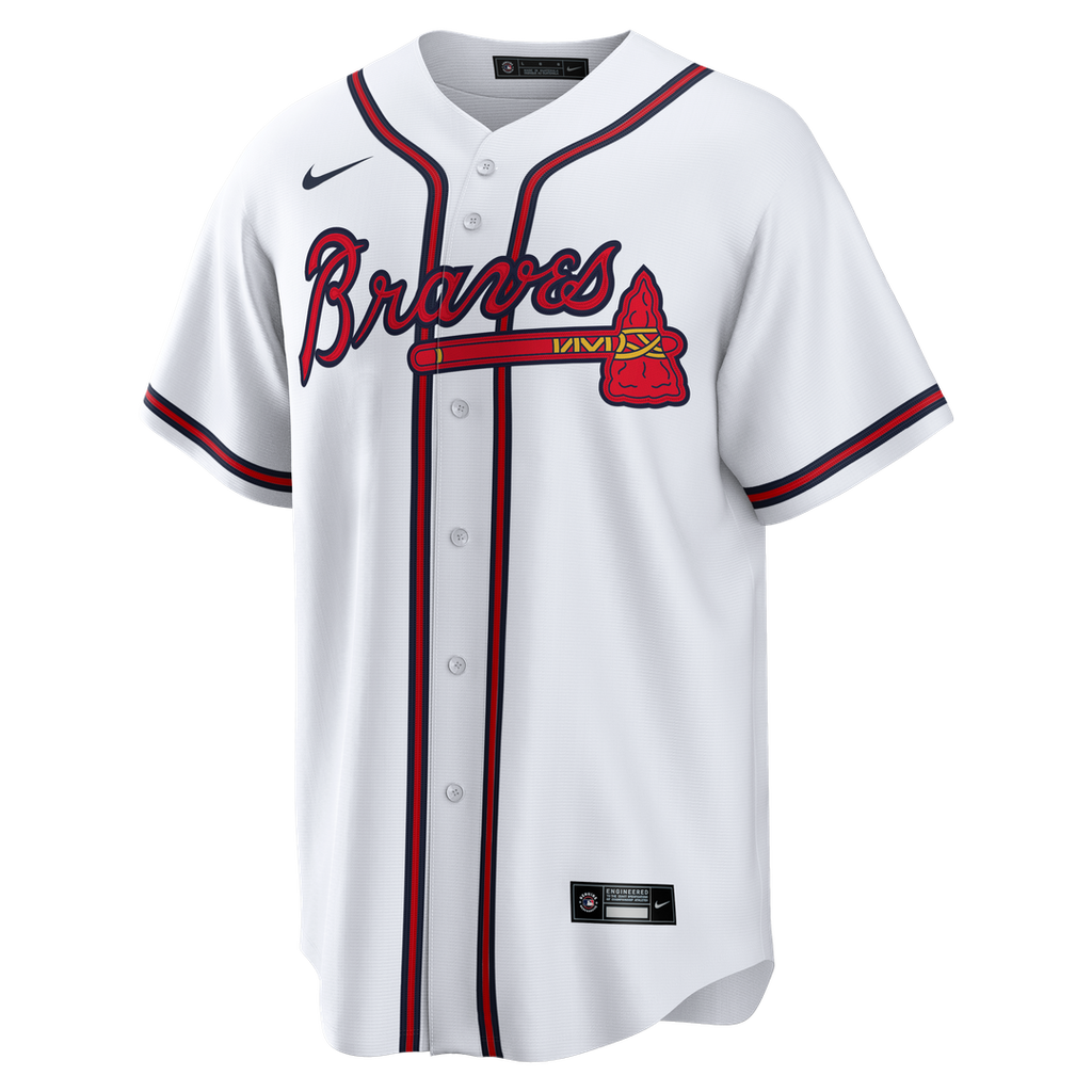 Atlanta Braves Chipper Jones Nike White Home Retired Player Replica Jersey