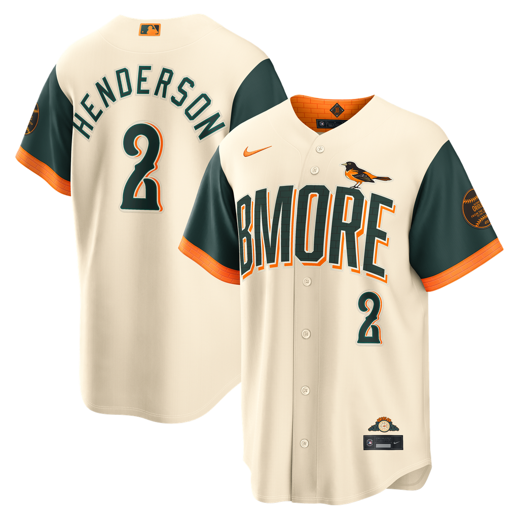 Baltimore Orioles Gunnar Henderson Nike Cream 2026 City Connect Stadium Jersey