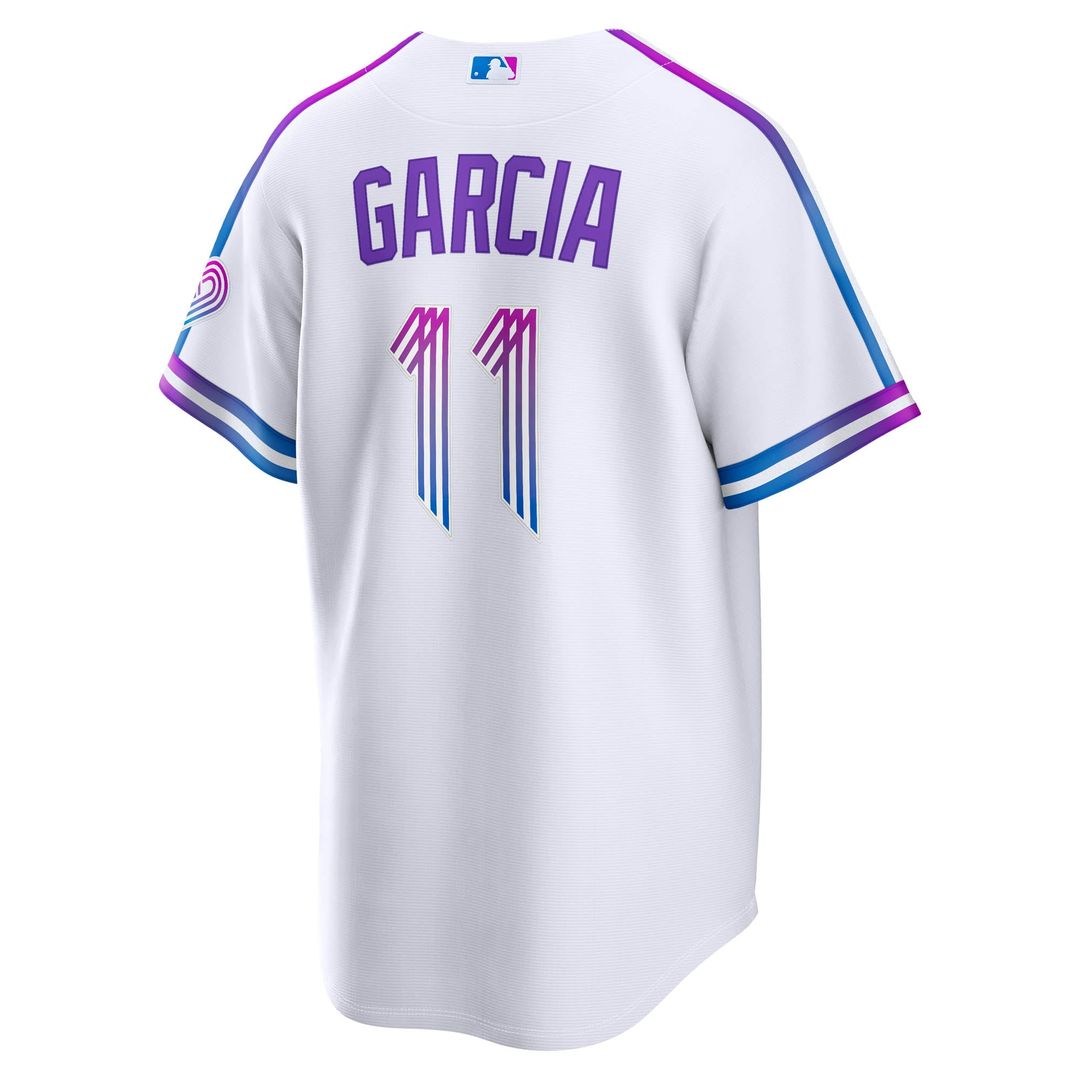 Kansas City Royals Maikel Garcia Nike White 2026 City Connect Stadium Jersey