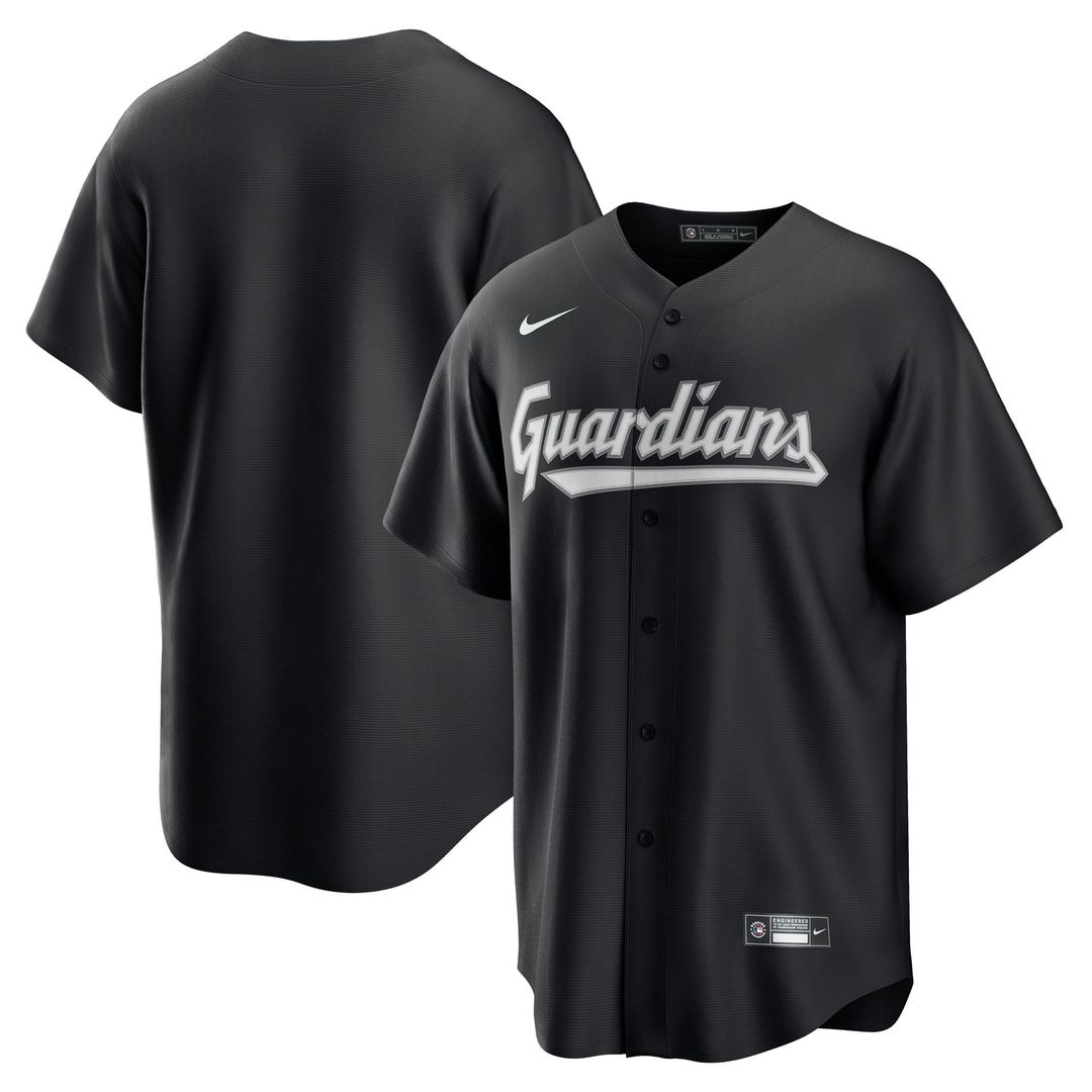 Cleveland Guardians Nike Black Replica Jersey