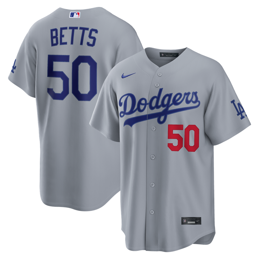 Los Angeles Dodgers Mookie Betts Nike White Home Stadium Jersey