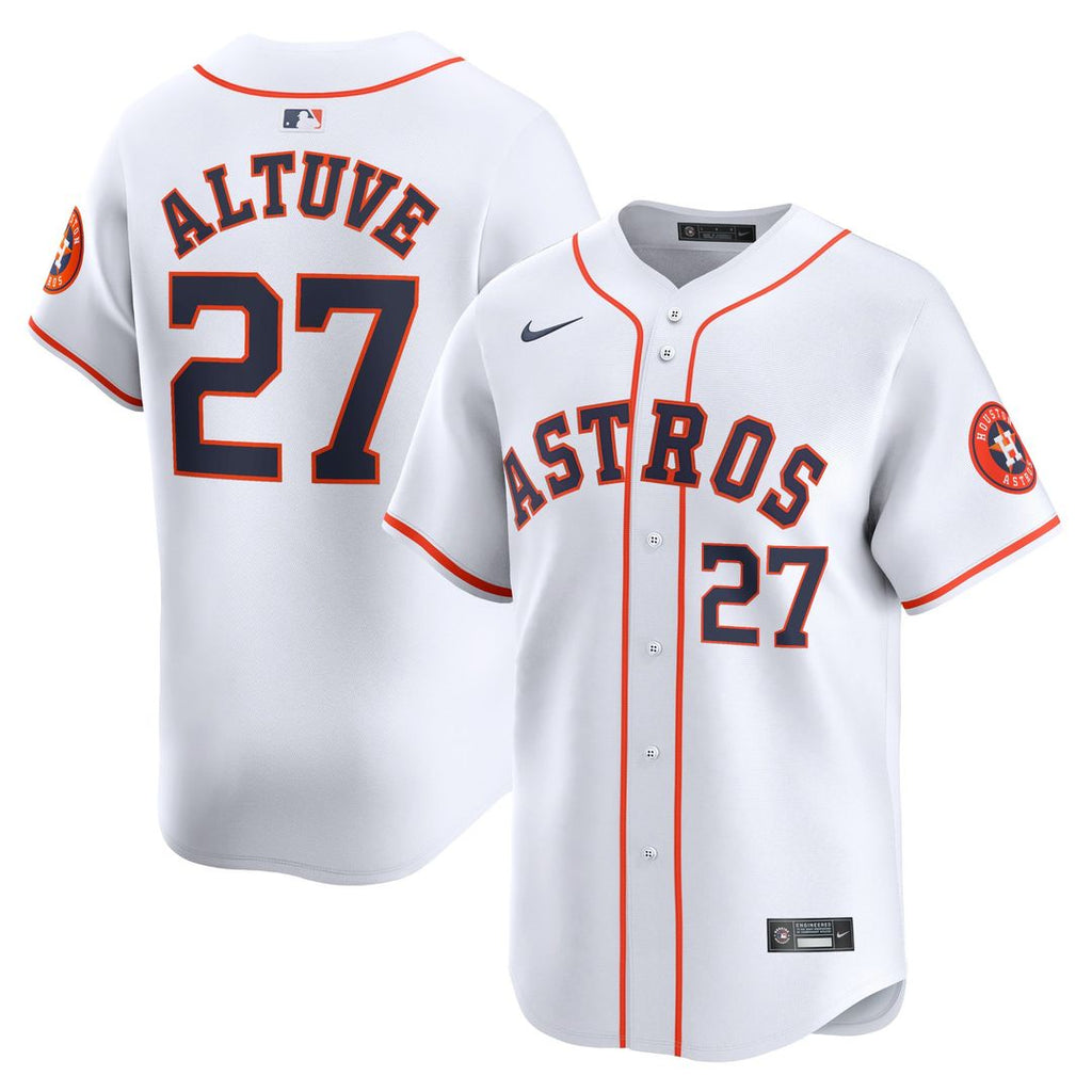 Houston Astros Jose Altuve Nike White Home Limited Player Jersey
