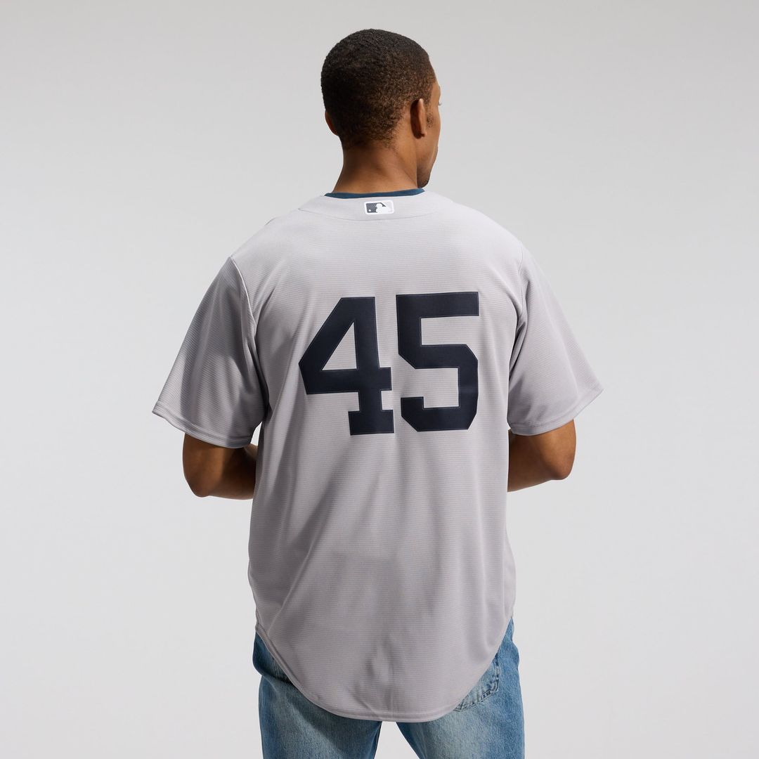 New York Yankees Gerrit Cole Nike Gray Road Replica Jersey