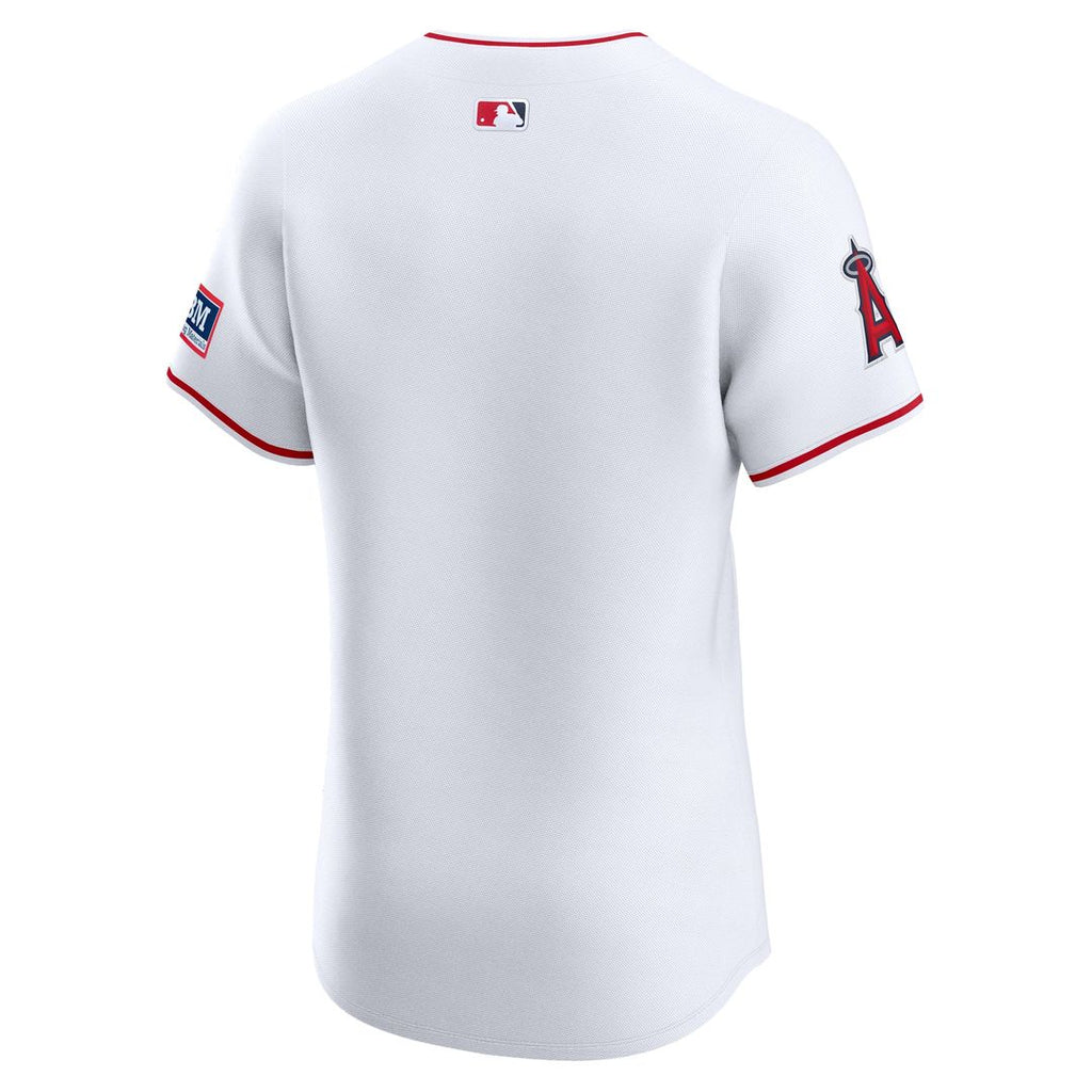 Los Angeles Angels Nike White Home Elite Patch Jersey