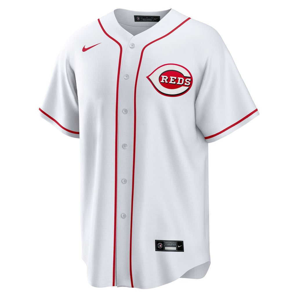 Cincinnati Reds Nike White #1 Dad Home Replica Jersey