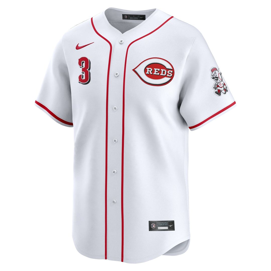 Cincinnati Reds Ke'Bryan Hayes Nike White Home Limited Player Jersey