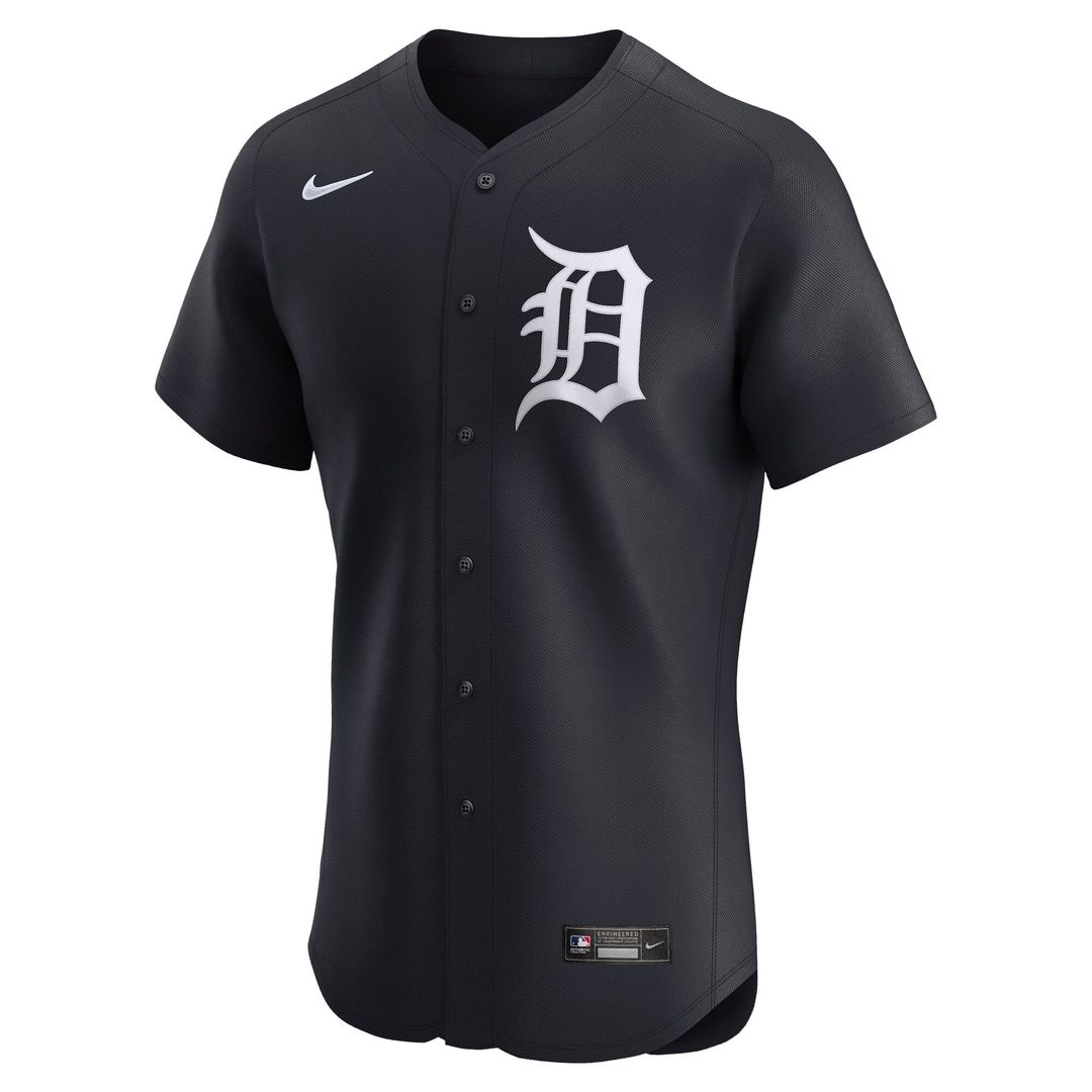 Detroit Tigers Nike Navy Alternate 2 Elite Jersey