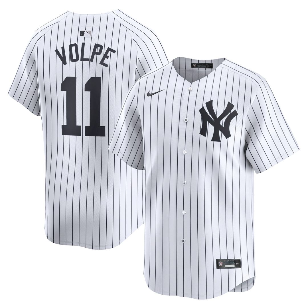 New York Yankees Anthony Volpe Nike Gray Away Limited Player Jersey