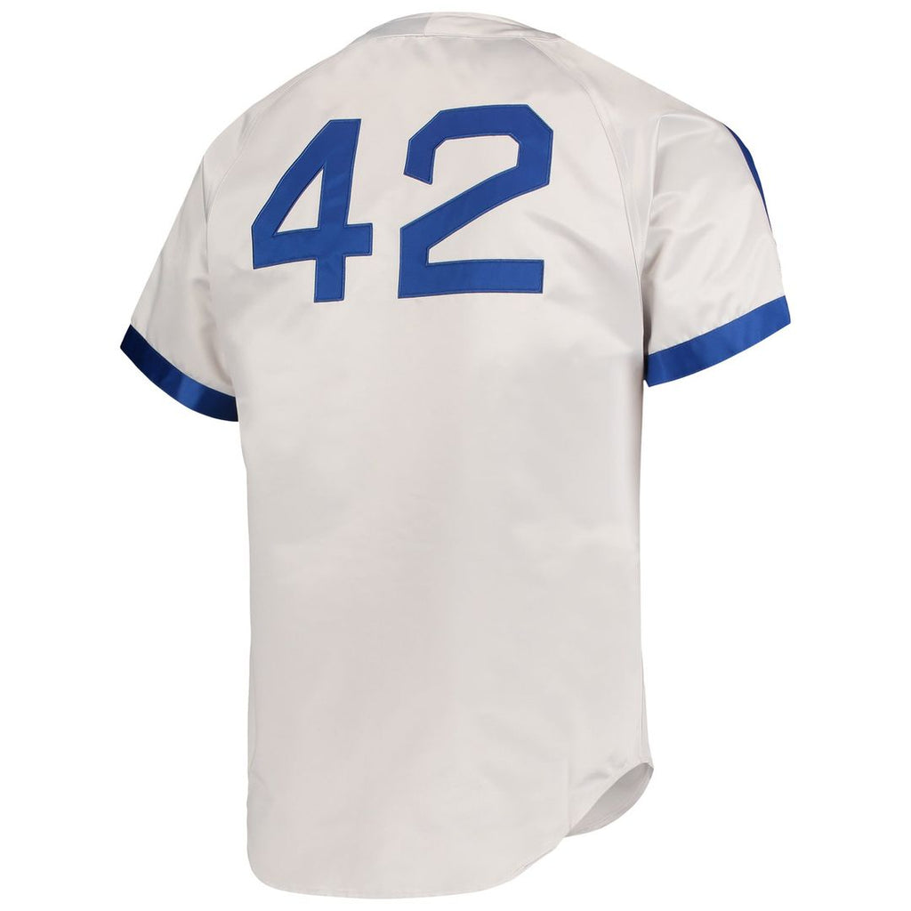 Brooklyn Dodgers Jackie Robinson Mitchell & Ness Gray Cooperstown Collection Authentic Jersey