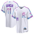 Kansas City Royals Maikel Garcia Nike White 2026 City Connect Stadium Jersey