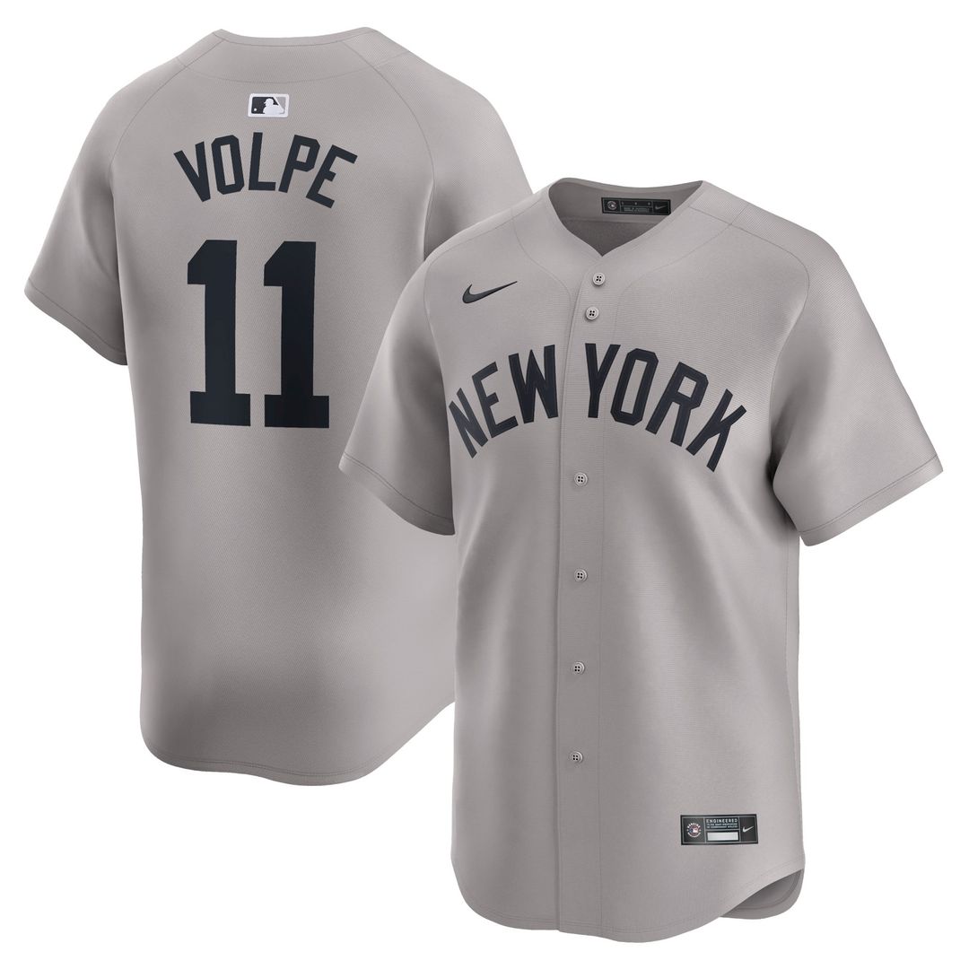 New York Yankees Anthony Volpe Nike White Home Limited Player Jersey