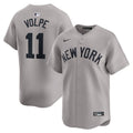 New York Yankees Anthony Volpe Nike Gray Away Limited Player Jersey