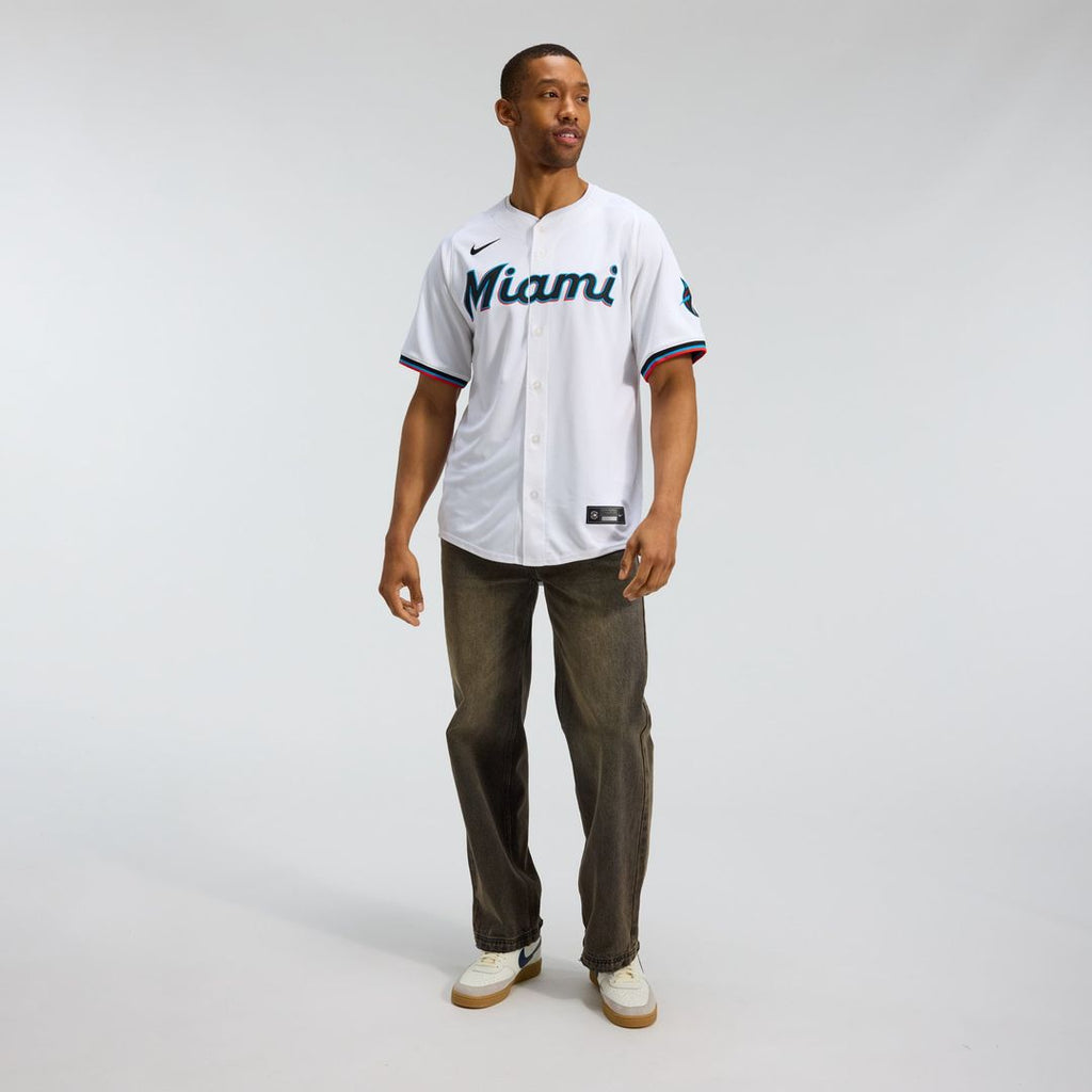 Miami Marlins Nike White Home Limited Jersey